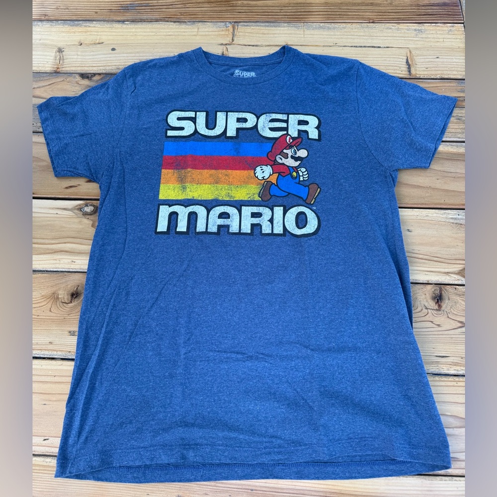 Super Mario tshirt Mario Bros. Retro ‘80s kid Nintendo Nerd Fast shipping